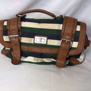 Aldo Stripped bag with buckles
